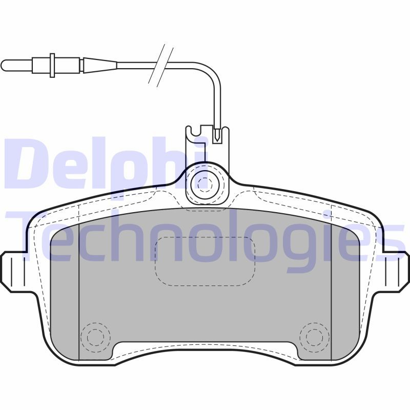 Peugeot 407 2004-2011 Arası 1.8 16V Delphi Marka Ön Balata Fişli