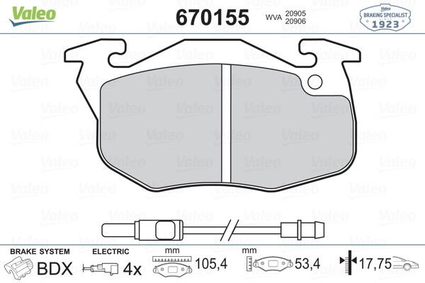 Citroen Ax 1986-1998 Arası 14 Valeo Marka Ön Balata