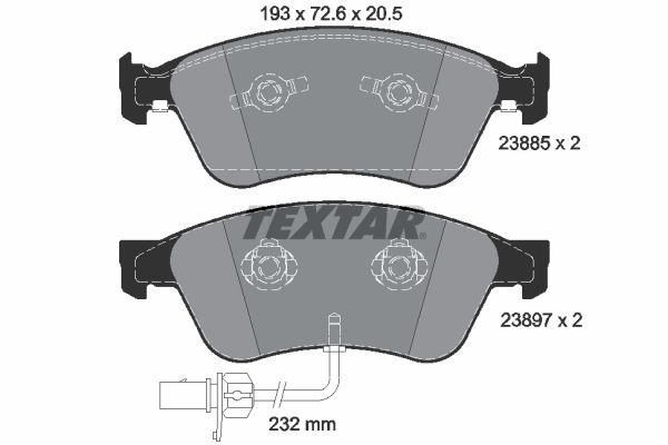 Audi A6 2004-2011 Arası S6 quattro Textar Marka Ön Balata