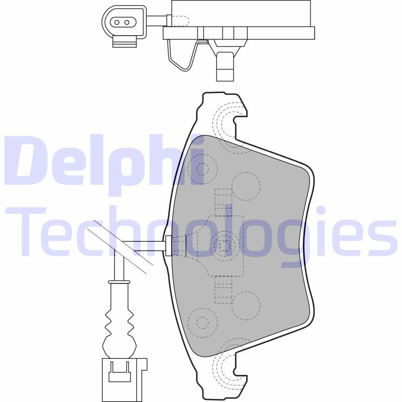 Volkswagen Transporter 2003-2015 Arası 1.9 TDI Delphi Marka Ön Balata Fişli