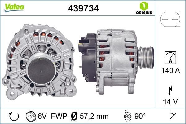 Seat Ibiza 2008-2018 Arası 1.2 TDI Valeo Marka Alternatör