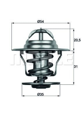 Volkswagen Polo 1981-1994 Arası 1.4 D, 1.0 Cat, 1.3 D, 1.3 Cat Mahle Marka Termostat