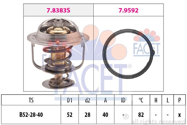 Ford Ranger 2005-2012 Arası 2.5 TDCi 4x4 Facet Marka Termostat