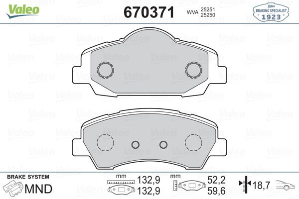 Citroen Jumper 2006-2010 Arası 2.2 HDi 130 Valeo Marka Ön Balata