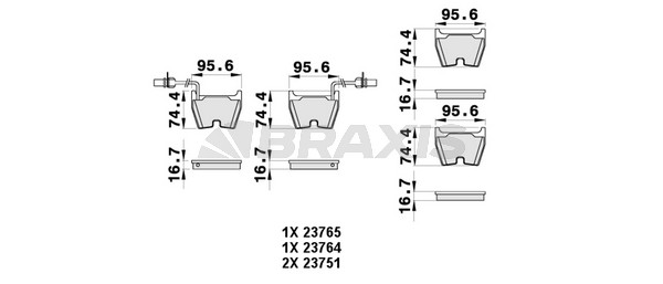 Audi A6 1997-2005 Arası RS6 plus quattro Braxis Marka Ön Balata