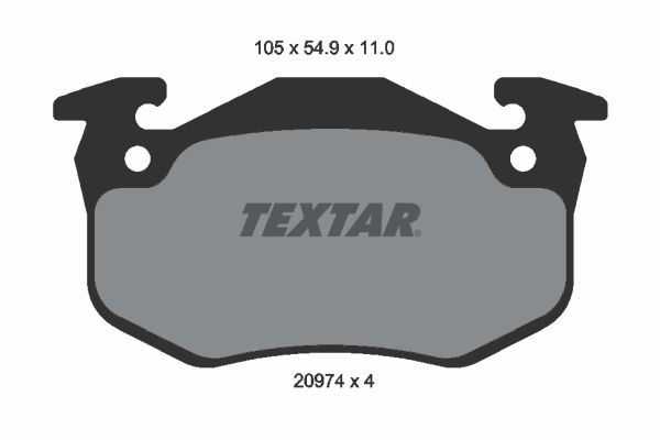 Renault Super 5 1984-1996 Arası 1.4 Turbo Textar Marka Arka Balata