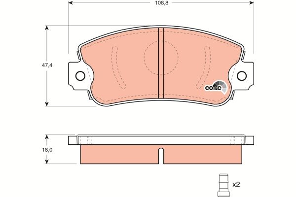 Fiat Panda 1980-2004 Arası 800 TRW Marka Ön Balata