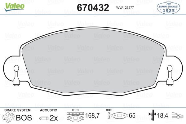 Ford Transit 2000-2006 Arası 2.4 DI RWD, 2.4 DI, 2.0 DI Valeo Marka Ön Balata