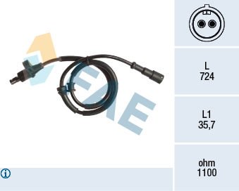 Renault Scenic 1999-2010 Arası 1.9 dTi FAE Marka Arka Abs Sensörü