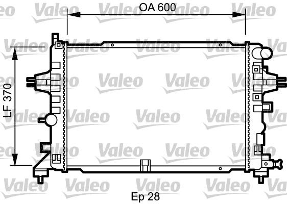 Opel Zafira 2005-2019 Arası 2.0, 2.2 Valeo Marka Su Radyatörü