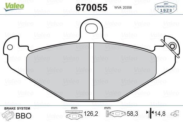 Renault 21 1986-1997 Arası 2.1 Turbo-D Valeo Marka Arka Balata