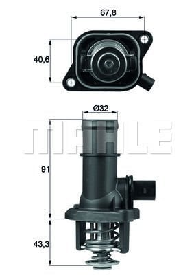 Volkswagen Polo 1995-2009 Arası 100 1.6, 1.6 Mahle Marka Termostat