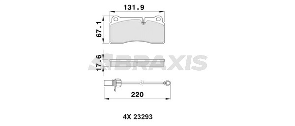 Audi R8 2007-2015 Arası 4.2 FSI quattro Braxis Marka Arka Balata