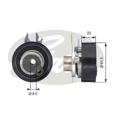 Volkswagen Caddy 1995-2004 Arası 60 1.4 Gates Marka Vantilatör Kayış Gergi Rulmanı