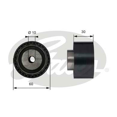 Fiat Scudo 1996-2006 Arası 2.0 JTD 16V Gates Marka Vantilatör Kayış Gergi Rulmanı