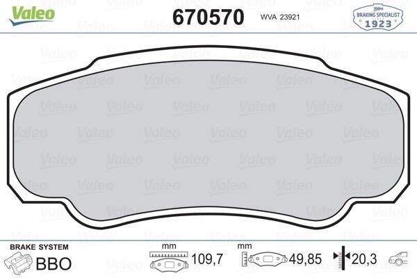 Citroen Jumper 1994-2002 Arası 2.5 TD Valeo Marka Ön Balata Fişli