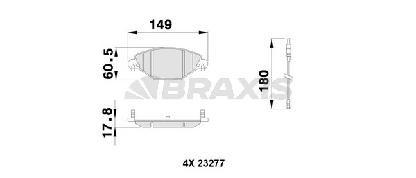 Citroen C5 2001-2008 Arası 2.0 HDi Braxis Marka Ön Balata