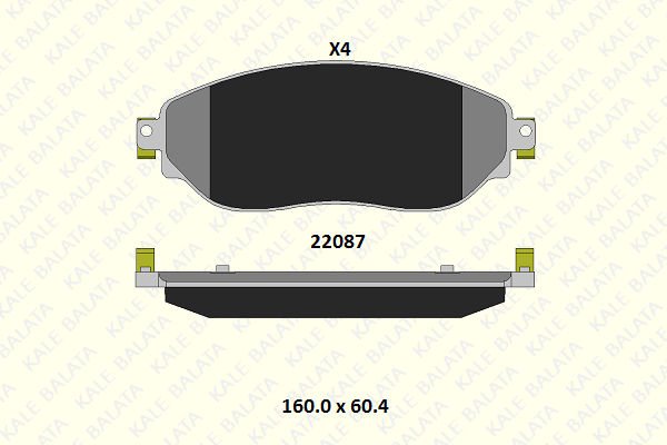 Opel Vivaro 2014-2018 Arası 1.6 CDTI Kale Marka Ön Balata