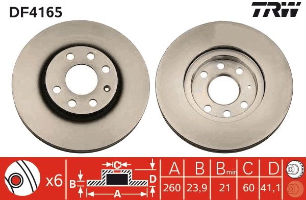 Opel Meriva 2003-2010 Arası 1.4 16V Twinport LPG TRW Marka Ön Fren Diski