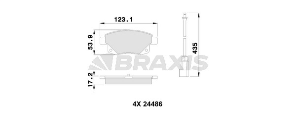 Ford Transit 2006-2014 Arası 2.2 TDCi RWD, 2.2 TDCi, 2.2 TDCi 4x4 Braxis Marka Arka Fişli Balata