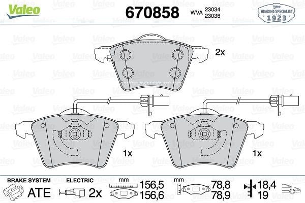 Volkswagen Transporter 1990-2004 Arası 2.4 D Syncro Valeo Marka Ön Balata Fişli
