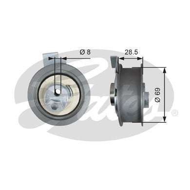 Audi A4 1994-2009 Arası 1.8 T, 1.8 T quattro, 2.0 Gates Marka Vantilatör Kayış Gergi Rulmanı