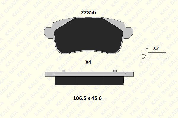 Renault Scenic 2009-2013 Arası 2.0 16V Kale Marka Arka Balata