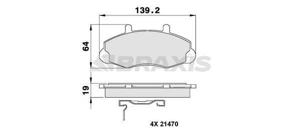 Ford Transit 1991-2000 Arası 2.5 DI, 2.0 i, 2.5 TD, 2.0 Braxis Marka Ön Balata