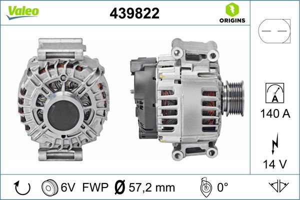 Seat Alhambra 2010-2014 Arası 2.0 TFSI Valeo Marka Alternatör