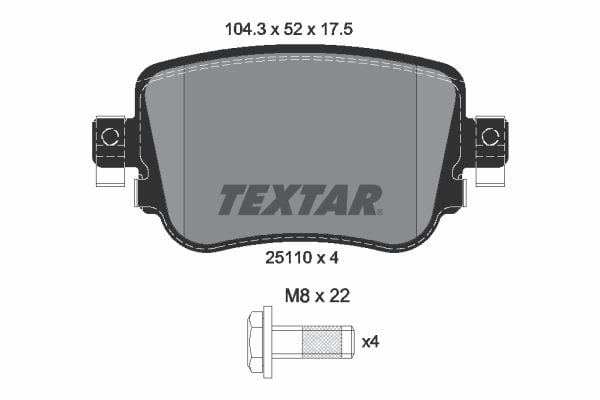 Seat Leon 2012-2016 Arası 2.0 TDI Textar Marka Arka Balata