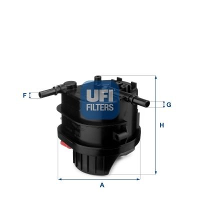 Peugeot 206 1998-2012 Arası 1.4 HDi eco 70 Ufi Marka Yakıt Filtresi