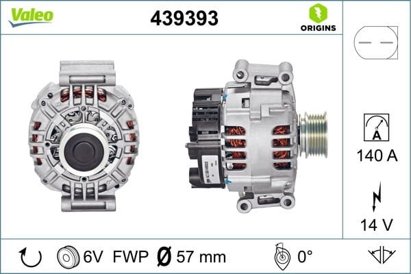Seat Alhambra 2010-2014 Arası 2.0 TFSI Valeo Marka Alternatör