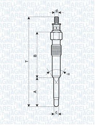 Peugeot 206 1998-2012 Arası 1.9 D Magneti Marelli Marka Kızdırma Bujisi