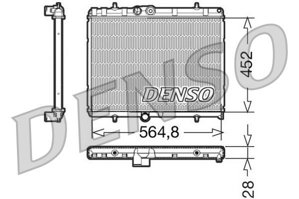Peugeot Partner Tepee 2008-2012 Arası 1.6 HDi 90 Denso Marka Su Radyatörü