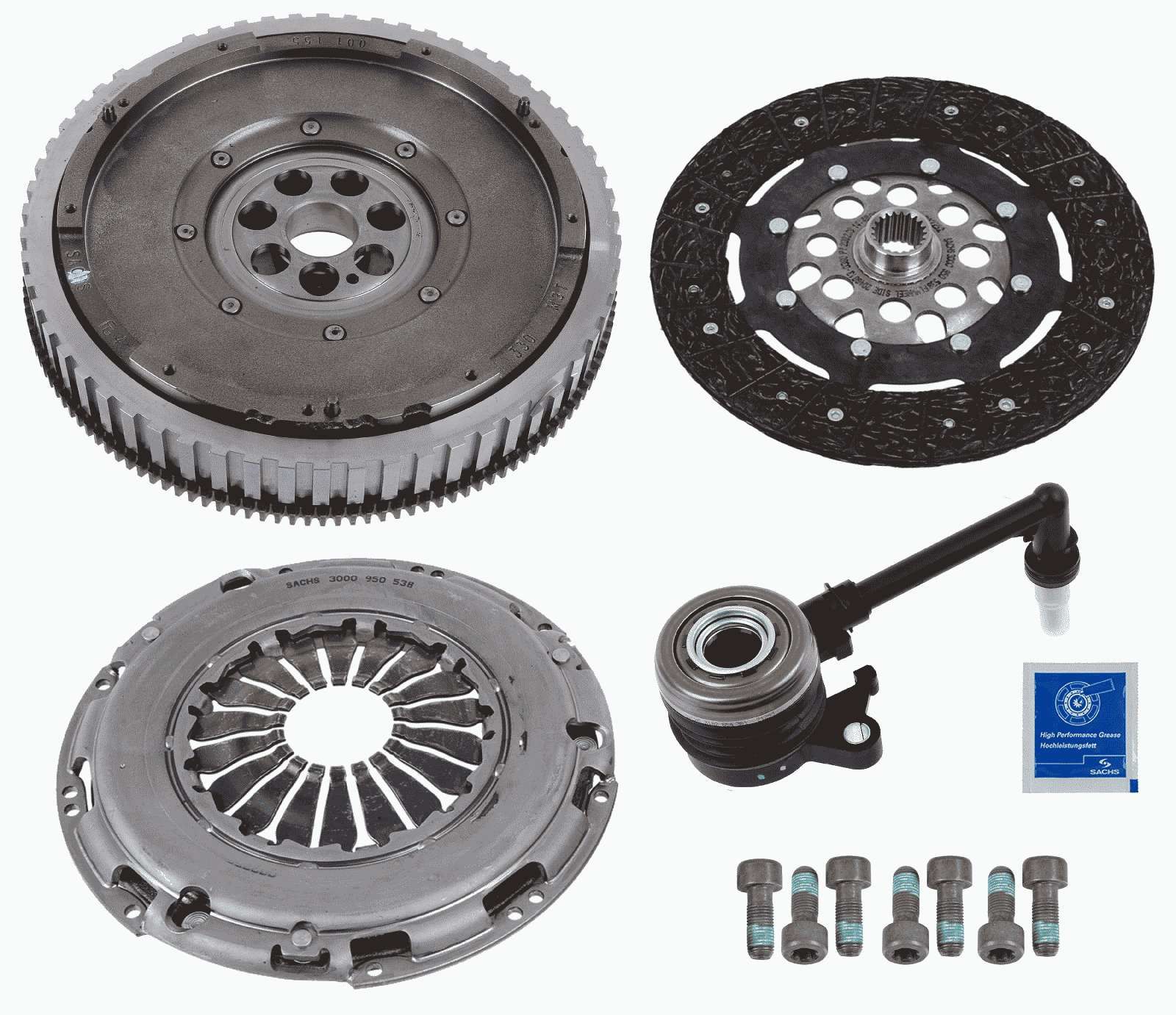 Renault Scenic 2003-2012 Arası Sachs Marka Volanlı Debriyaj Seti