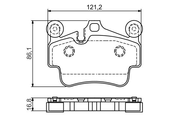 Porsche Cayman 2005-2013 Arası R 3.4 Bosch Marka Ön Balata