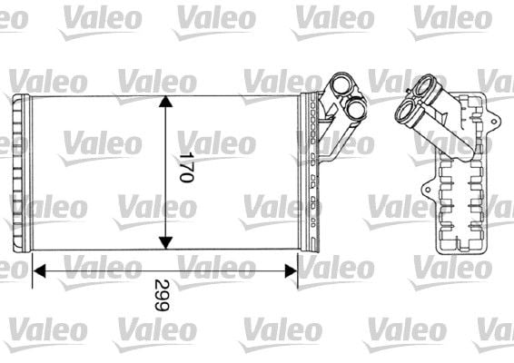 Fiat Ulysse 1994-2002 Arası 2.0 Turbo, 2.0, 1.9 TD Valeo Marka Kalorifer Radyatörü