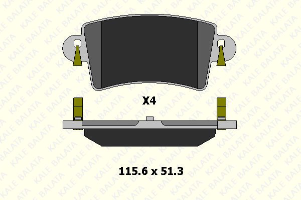 Opel Movano 1998-2003 Arası 2.8 DTI Kale Marka Arka Balata
