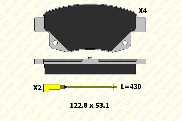 Ford Transit 2006-2014 Arası 2.2 TDCi RWD, 2.2 TDCi, 2.2 TDCi 4x4 Kale Marka Arka Balata