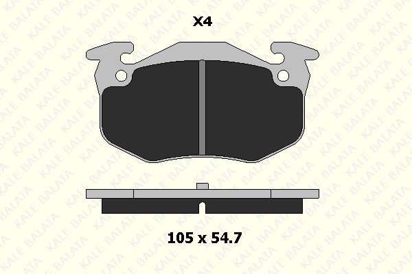 Renault 19 1988-2001 Arası 1.7 Kale Marka Arka Balata