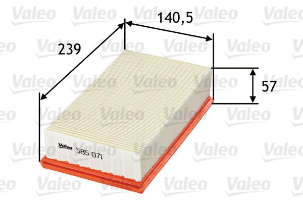 Citroen Berlingo 1996-2011 Arası 1.1 i, 1.4 i Valeo Marka Hava Filtresi