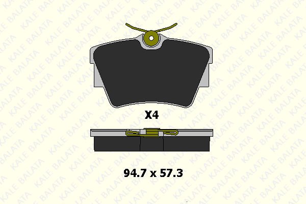 Renault Trafic 2001-2005 Arası 2.5 dCi 115 Kale Marka Arka Balata