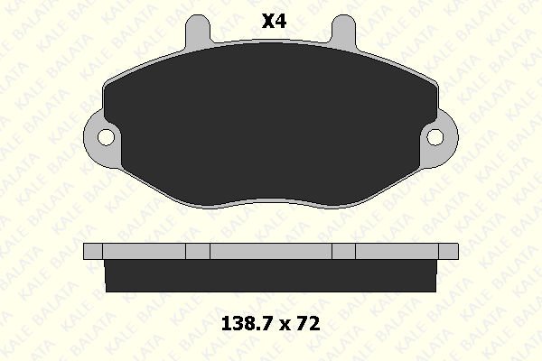 Ford Transit 1991-2000 Arası 2.0 Kale Marka Ön Balata