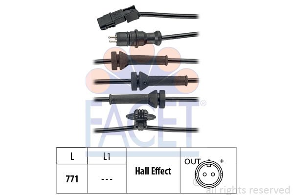 Renault Megane 1996-2012 Arası 1.4 16V Facet Marka Ön Abs Sensörü