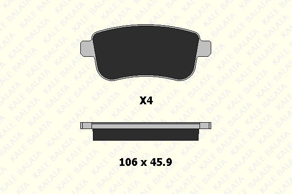 Renault Fluence 2010-2014 Arası 1.6 16V Kale Marka Arka Balata