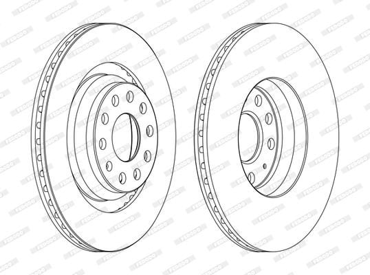 Volkswagen Golf 2003-2014 Arası 3.2 R32 4motion, 2.0 R 4motion Ferodo Marka Arka Fren Diski
