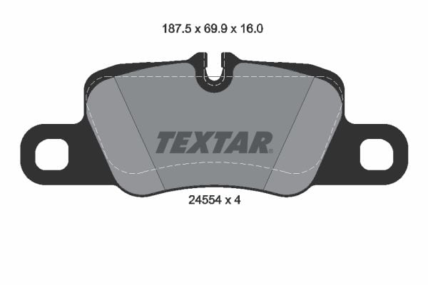 Porsche 911 2011-2016 Arası 3.4 Carrera, 3.8 Carrera S Textar Marka Arka Balata