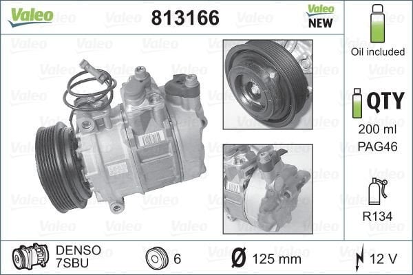 Audi A6 1994-1997 Arası 2.6 Valeo Marka Klima Kompresörü