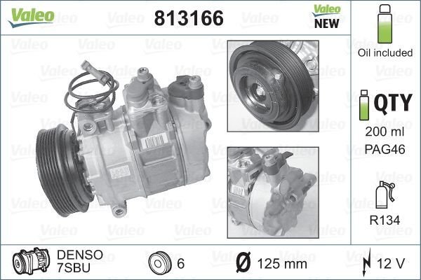 Audi A6 1994-1997 Arası 2.8 Valeo Marka Klima Kompresörü