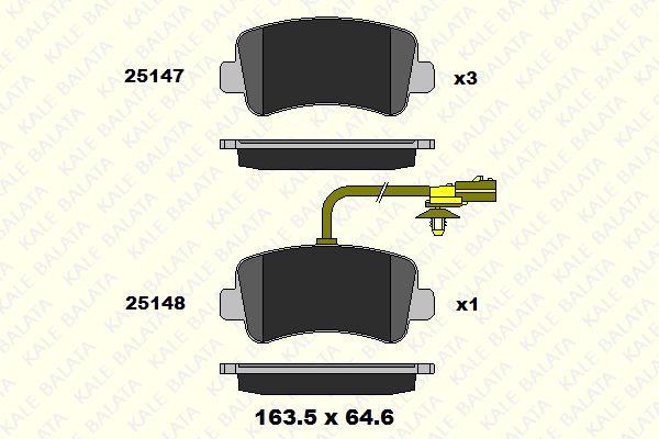 Opel Movano 2010-2014 Arası 2.3 CDTI FWD Kale Marka Ön Balata